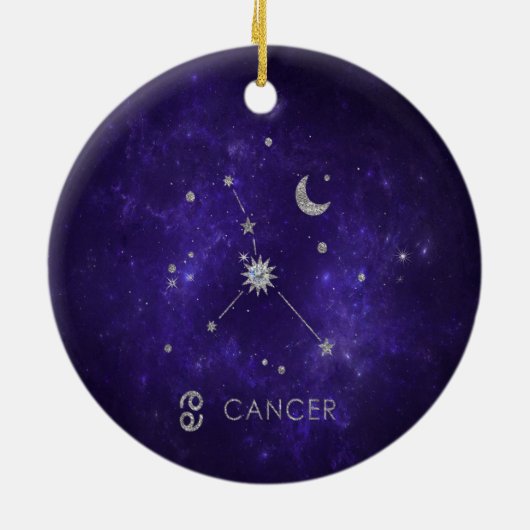 〔占星術の〕十二宮図紫がん |宇宙占星術占星術 セラミックオーナメント (裏面)