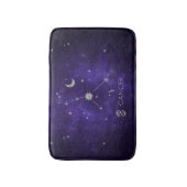 〔占星術の〕十二宮図紫がん |宇宙占星術占星術 バスマット (正面縦)