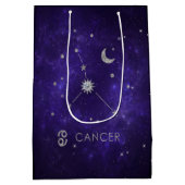 〔占星術の〕十二宮図紫がん |宇宙占星術占星術 ミディアムペーパーバッグ (裏面)