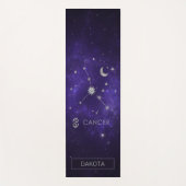 〔占星術の〕十二宮図紫がん |宇宙占星術占星術 ヨガマット (正面)