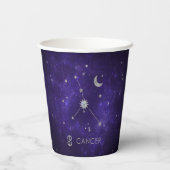 〔占星術の〕十二宮図紫がん |宇宙占星術占星術 紙コップ (裏面)