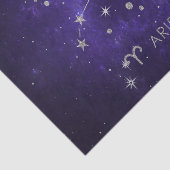 〔占星術の〕十二宮図紫の牡羊座 |宇宙占星術占星術 薄葉紙 (詳細)