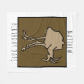 〔占星術の〕十二宮図署名山羊座名誕生日毛布 フリースブランケット (正面(横))