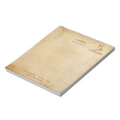 〔占星術の〕十二宮図署名山羊座- Personalizable Notepad ノートパッド (回転)