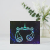 〔占星術の〕十二宮図葉書はかりで測司書 ポストカード (スタンド正面)