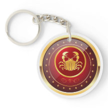 "(占星術の)十二宮図蟹座"のアクリルのKeychain (両面)