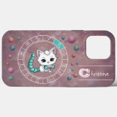 〔占星術の〕十二宮図蠍座かわいいキャットホイールプラネットアストロロジー Case-Mate iPhoneケース (裏面 (横))