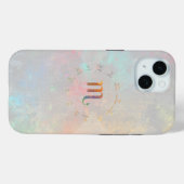 〔占星術の〕十二宮図蠍座マップ – ホワイトデザイン Case-Mate iPhoneケース (裏面 (横))