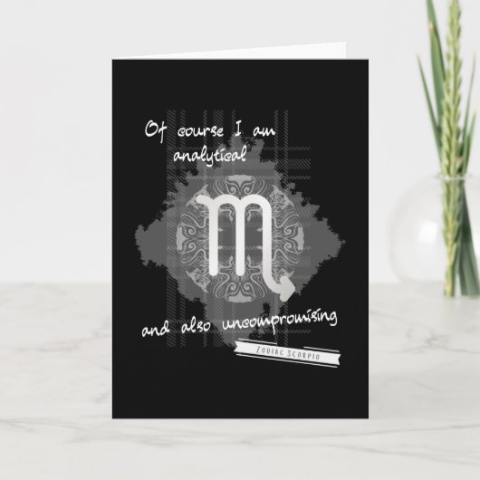 〔占星術の〕十二宮図蠍座 カード (正面)