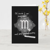 〔占星術の〕十二宮図蠍座 カード (黄色い花)