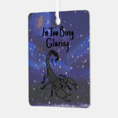 〔占星術の〕十二宮図蠍座「私はギラギラ忙ししてる」 メタルオーナメント (正面左)