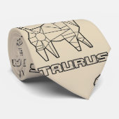 〔占星術の〕十二宮図記号タイ： Taurus（透明） ネクタイ (ロール)
