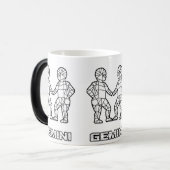 〔占星術の〕十二宮図記号マグカップ:ジェミニ モーフィングマグカップ (正面左)