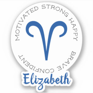 〔占星術の〕十二宮図記号 シール