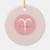 〔占星術の〕十二宮図記号 セラミックオーナメント (裏面)