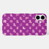 〔占星術の〕十二宮図記号、中紫の背景 Case-Mate iPhoneケース (裏面 (横))