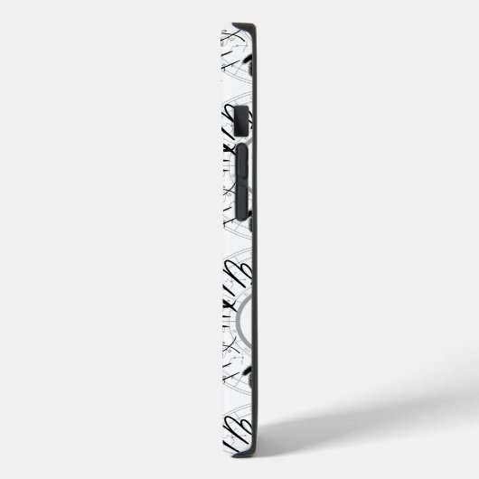 〔占星術の〕十二宮図記号 – 《星座》乙女座.w Case-Mate iPhoneケース (裏面 / 左)