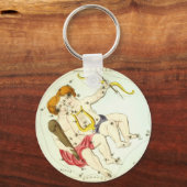 〔占星術の〕十二宮図記号： Gemini キーホルダー (正面)