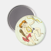 〔占星術の〕十二宮図記号: Gemini マグネット (正面/裏面)