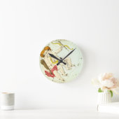 〔占星術の〕十二宮図記号： Gemini ラウンド壁時計 (ホーム)