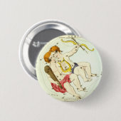 〔占星術の〕十二宮図記号： Gemini 缶バッジ (正面&裏面)