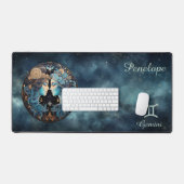 〔占星術の〕十二宮図誕生サインジェミニアストロログ デスクマット (キーボード&マウス)