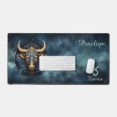 〔占星術の〕十二宮図誕生サインタウラスアストログ デスクマット (キーボード&マウス)