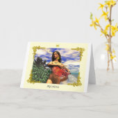 〔占星術の〕十二宮図誕生日シンボルや象徴 カード (黄色い花)