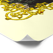 〔占星術の〕十二宮図誕生日シンボルや象徴 ポスター (角)