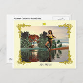 〔占星術の〕十二宮図誕生日シンボルや象徴 ポストカード (正面/裏面)