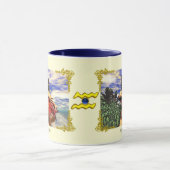 〔占星術の〕十二宮図誕生日シンボルや象徴 マグカップ (中央)