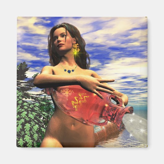 〔占星術の〕十二宮図誕生日シンボルや象徴 マグネット (正面)