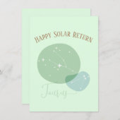 〔占星術の〕十二宮図誕生日タウラスフラットカード (正面/裏面)