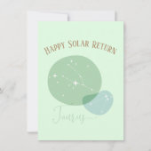 〔占星術の〕十二宮図誕生日タウラスフラットカード (正面)