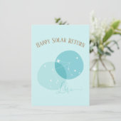 〔占星術の〕十二宮図誕生日リブラフラットカード (スタンド正面)