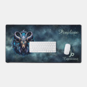 〔占星術の〕十二宮図誕生標識山羊座Astrolog デスクマット (キーボード&マウス)