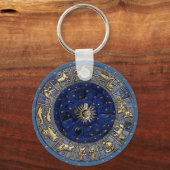 〔占星術の〕十二宮図輪 キーホルダー (正面)