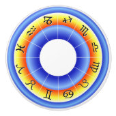 〔占星術の〕十二宮図輪 セラミックノブ (正面)