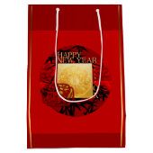 〔占星術の〕十二宮図陰陽中国のバンブーオックス年2021 MGB ミディアムペーパーバッグ (裏面)