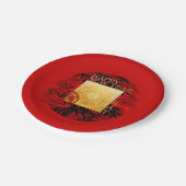 〔占星術の〕十二宮図陰陽中国のバンブーラット年2020 PP ペーパープレート (アングル)