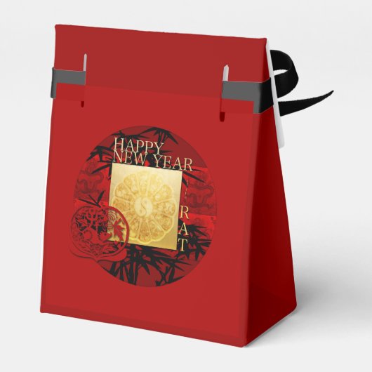 〔占星術の〕十二宮図陰陽竹中国のネズミ年2020テント フェイバーボックス (裏面サイド)