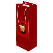 〔占星術の〕十二宮図陰陽竹中国のネズミ年2020 WGB ワインギフトバッグ (裏面アングル)