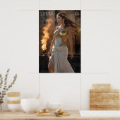 〔占星術の〕十二宮図電力：ライブラリ ポスター (キッチン)