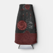 〔占星術の〕十二宮図魔法クリムゾン |ヘンナレッドゴシックスカルバラ ボトルクーラー (正面)