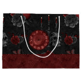 〔占星術の〕十二宮図魔法クリムゾン |ヘンナレッドゴシックスカルバラ ラージペーパーバッグ (裏面)