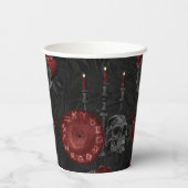〔占星術の〕十二宮図魔法クリムゾン |ヘンナレッドゴシックスカルバラ 紙コップ (裏面)