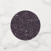 〔占星術の〕十二宮図魔法 |濃い紫色の梅ゴシックスカルバラ コンフェッティ (スモール正面)