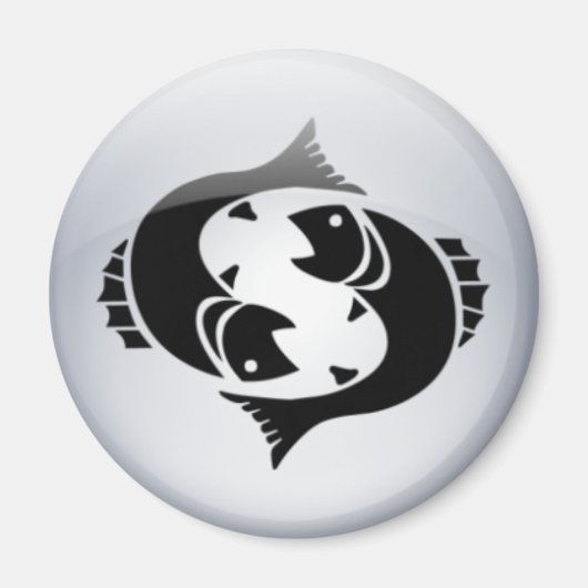 〔占星術の〕十二宮図魚座 マグネット (正面)