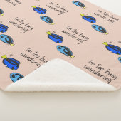 〔占星術の〕十二宮図魚座"私はあまりにも忙しさまよう" シェルパブランケット (3/4)