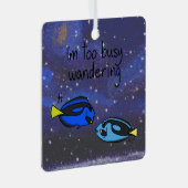 〔占星術の〕十二宮図魚座「私はあまりにも忙しさまよう。 メタルオーナメント (正面右)